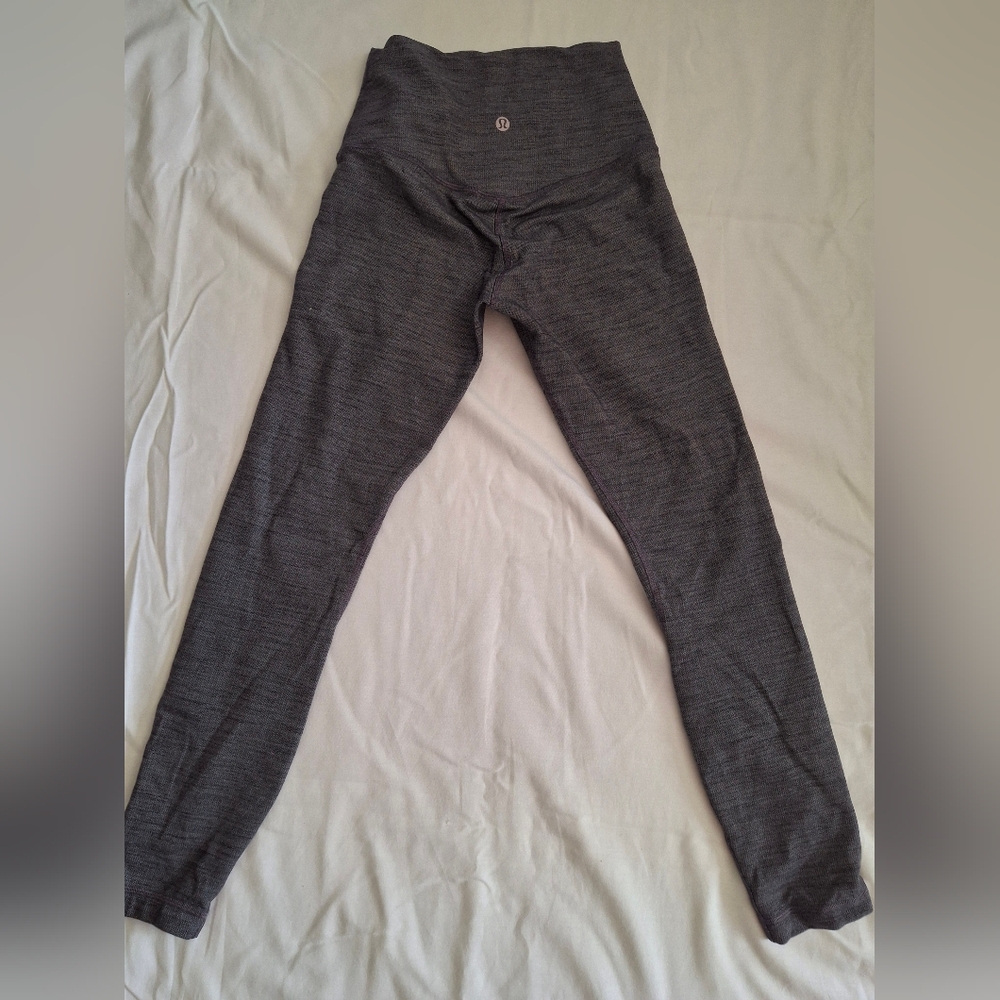 Lululemon Kid's,Gray High-Waisted Leggings - Picture 3 of 6